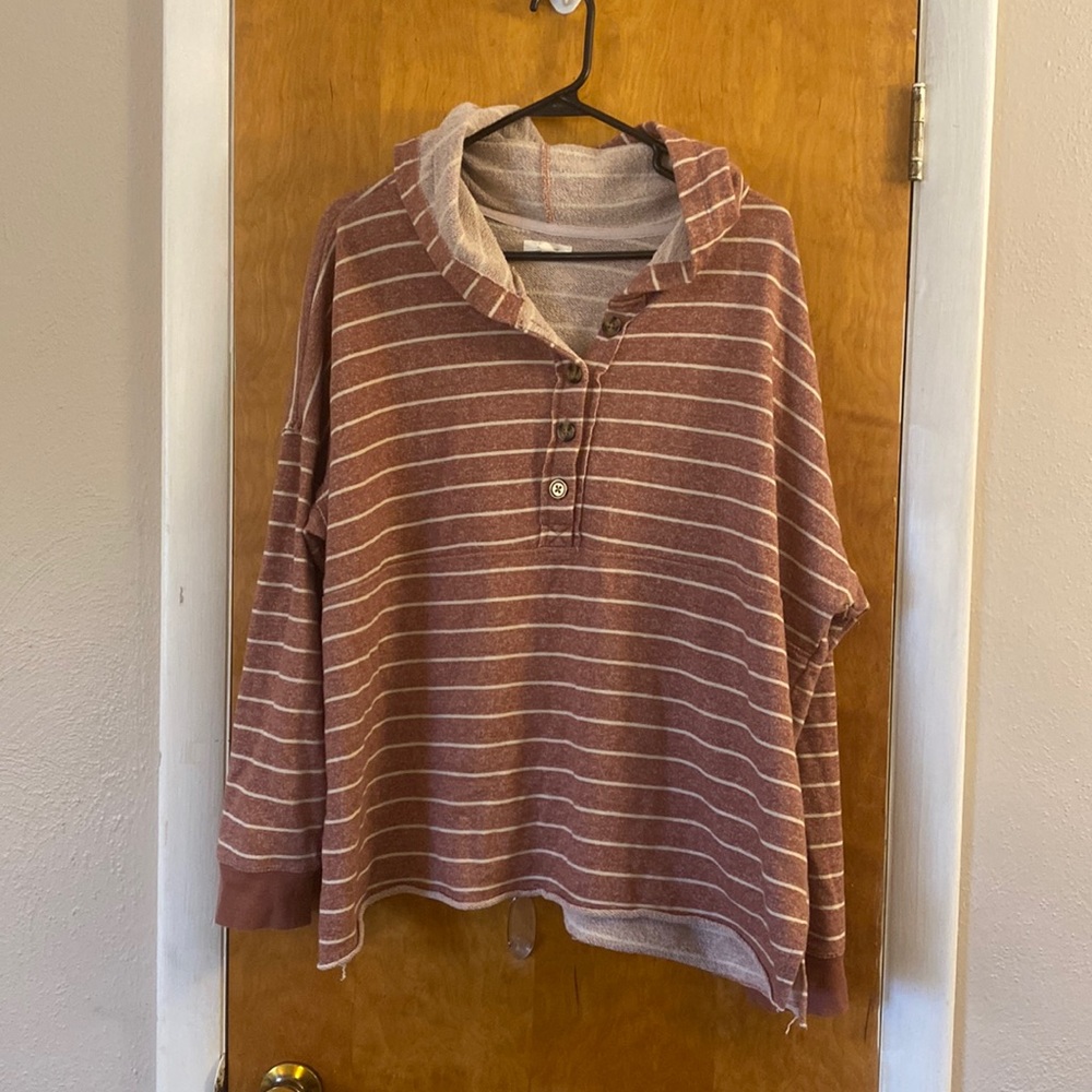 Maurice’s rust colored hoodie
